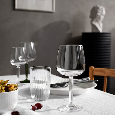 Kähler Hammershøi rødvinsglas klar 2 stk. 49 cl.