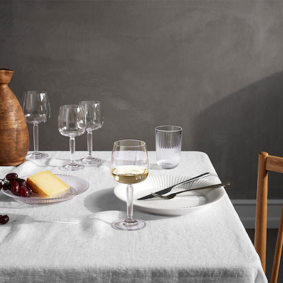 Kähler Hammershøi hvidvinsglas klar 2 stk. 35 cl