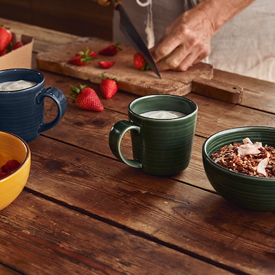 Kähler Colore krus med hank sage green 33 cl