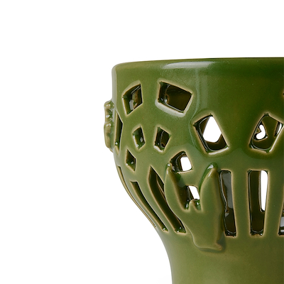 Kähler Orangery Green Garden fyrfadsstage Ø9,5 cm