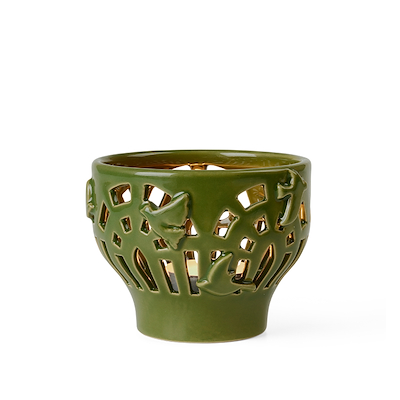 Kähler Orangery Green Garden fyrfadsstage Ø 9,5 cm