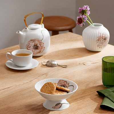 Hammershøi Poppy kageopsats hvid Ø16 cm