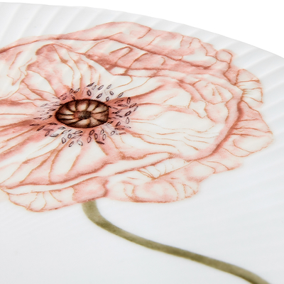 Hammershøi Poppy kagefad på fod hvid Ø30 cm