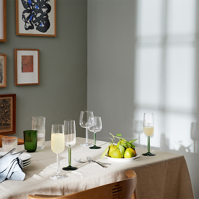 Kähler Hammershøi champagneglas klar 2 stk. 24 cl