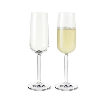 Kähler Hammershøi champagneglas klar 2 stk. 24 cl