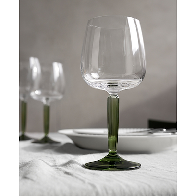 Kähler Hammershøi rødvinsglas grøn 2 stk. 49 cl