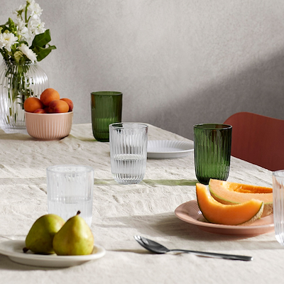 Kähler Hammershøi vandglas grøn