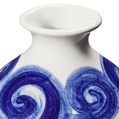 Kähler Tulle vase blå H10,5 cm