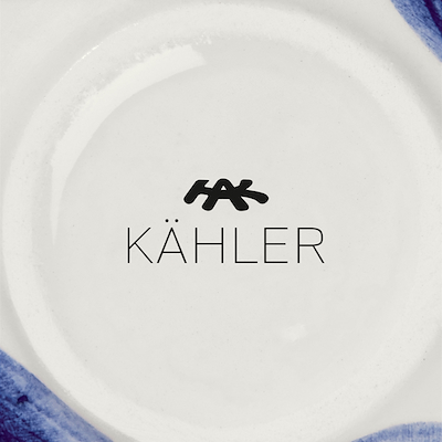 Kähler Tulle vase blå H10,5 cm