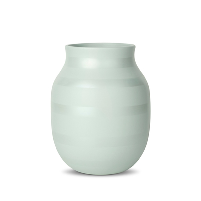 Kähler Omaggio vase creme/mint tone H20 cm