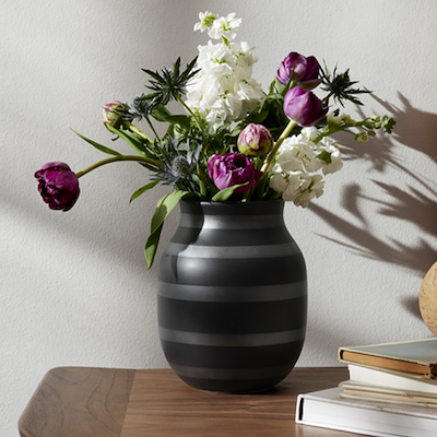 Kähler Omaggio vase sort H20 cm