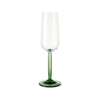 Kähler Hammershøi champagneglas grøn 2 stk. 24 cl