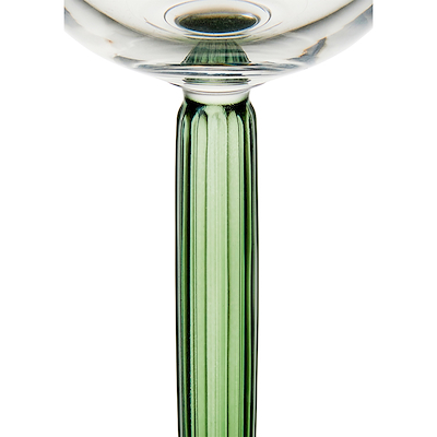 Kähler Hammershøi champagneglas grøn 2 stk. 24 cl