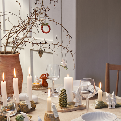 Kähler Christmas Tales krans rød