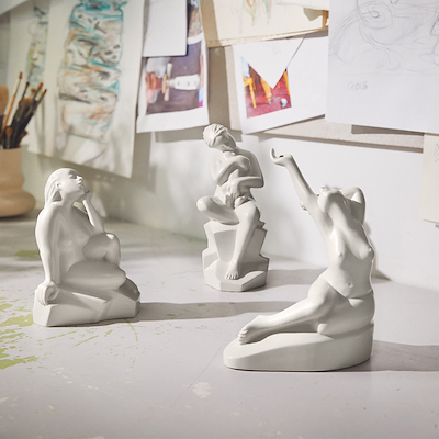 Kähler Heavenly Grounded figur hvid 22,5 cm