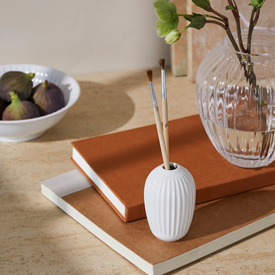 Hammershøi vase hvid 8,5 cm