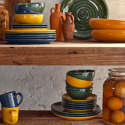 Kähler Colore skål saffron yellow Ø 19 cm