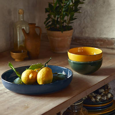 Kähler Colore  fad berry blue ø28
