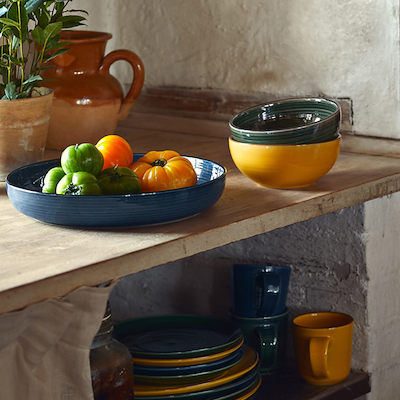 Kähler Colore  fad berry blue ø28