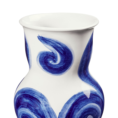 Kähler Tulle vase blå H22,5 cm