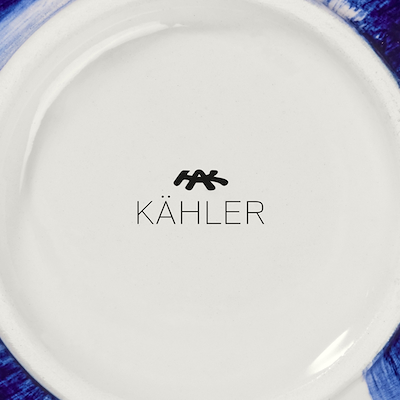 Kähler Tulle vase blå H22,5 cm