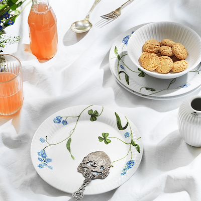 Hammershøi Summer tallerken Ø22 cm forglemmigej