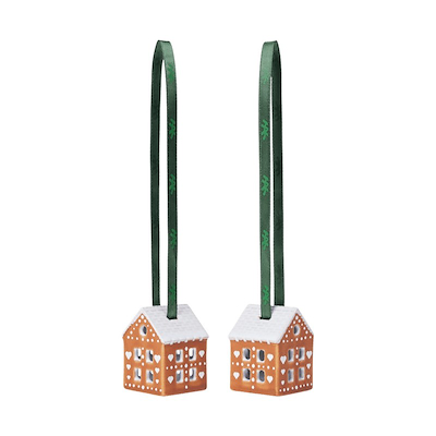 Kähler Gingerbread juleophæng 2 stk. H5 cm