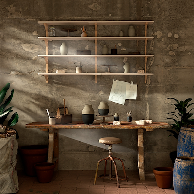 Kähler Omaggio Circulare antracitgrå H12,5 cm