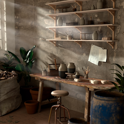 Kähler Omaggio Circulare antracitgrå H31 cm