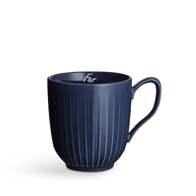 Kähler Hammershøi fars dag-krus 2024 blå 33 cl