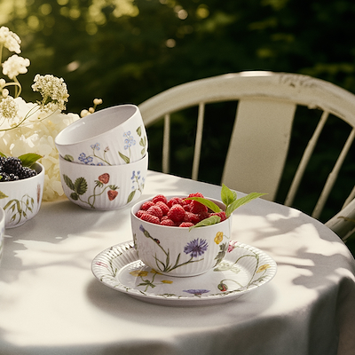 Kähler Hammershøi Summer wildflowers tallerken Ø22 cm
