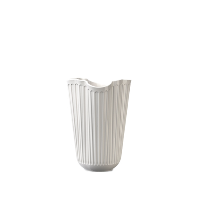 Kähler Hammershøi Unfold vase hvid H20.5 cm