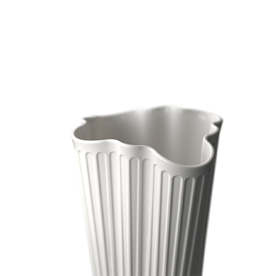 Kähler Hammershøi Unfold vase hvid H20.5 cm