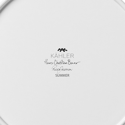 Kähler Hammershøi Summer opbevaringsdåse hvid H18.5 cm