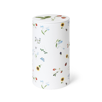 Kähler Hammershøi Summer opbevaringsdåse hvid H18.5 cm