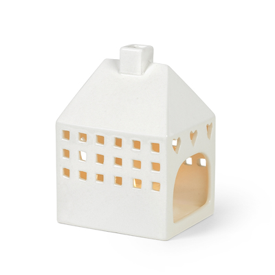 Kähler Urbania Red Barnet Hjerterum lyshus H12 cm