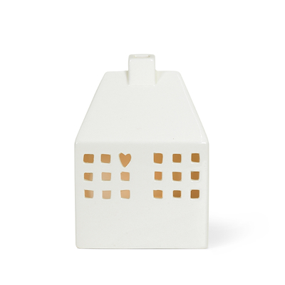 Kähler Urbania Red Barnet Hjerterum lyshus H12 cm