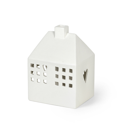 Kähler Urbania Red Barnet Hjerterum lyshus H12 cm