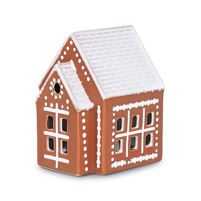 Kähler Gingerbread kirke brun H8,5 cm