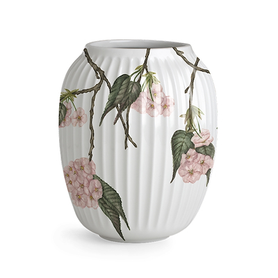 Kähler Hammershøi mors dag-vase 2025 kirsebærblomst H21 cm