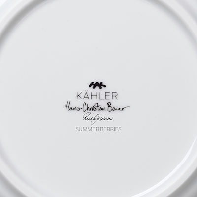 Kähler Hammershøi Summer dyb tallerken hvid Ø21 cm