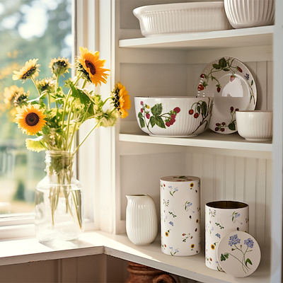 Kähler Hammershøi Summer dyb tallerken hvid Ø21 cm