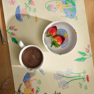 Kähler Hammershøi Kids spisesæt hvid porcelæn 3 stk.