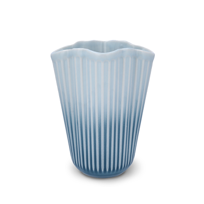 Kähler Hammershøi Unfold vase blå H 20,5 cm