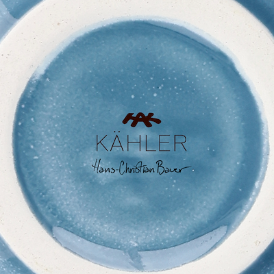 Kähler Hammershøi Unfold vase blå H 16,5 cm