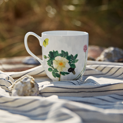 Kähler Hammershøi Summer 2026 coastal flower krus 33 cl