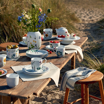 Kähler Hammershøi Summer 2026 coastal flower krus 33 cl