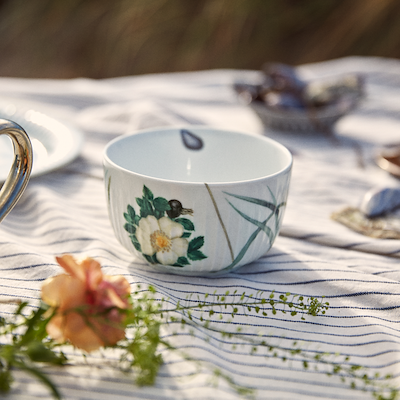 Kähler Hammershøi Summer coastal flower skål Ø12 cm