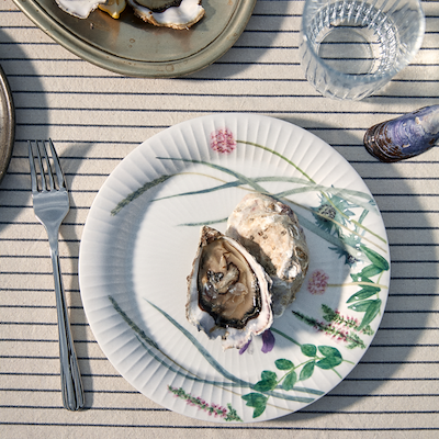 Kähler Hammershøi Summer coastal flowers tallerken Ø 22 cm