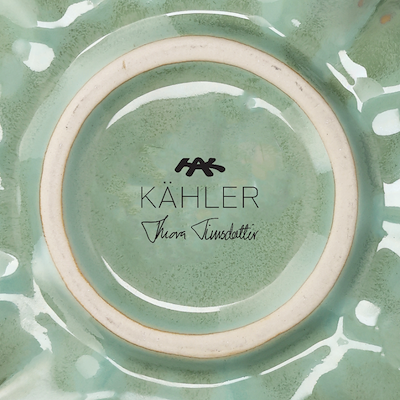 Kähler Kantarel vase grøn H 20,5 cm